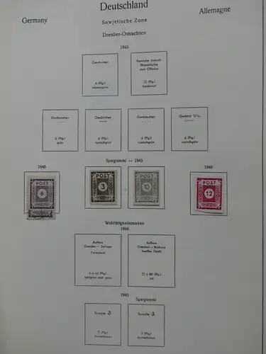 Deutschland Sammlung nach 1945 unterschiedlich besammelt im Kabe Binder #LY289