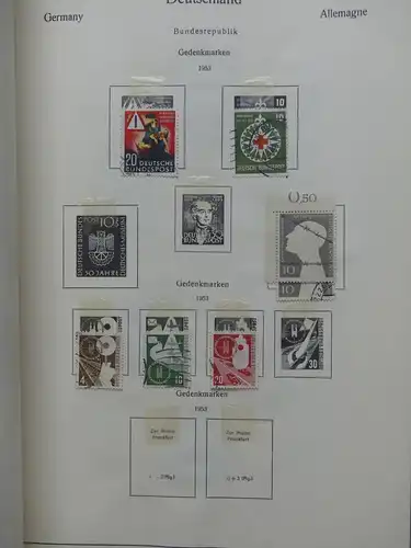 Deutschland Sammlung nach 1945 unterschiedlich besammelt im Kabe Binder #LY289
