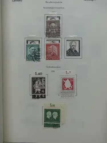Deutschland Sammlung nach 1945 unterschiedlich besammelt im Kabe Binder #LY289
