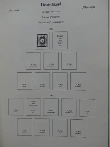 Deutschland Sammlung nach 1945 unterschiedlich besammelt im Kabe Binder #LY289