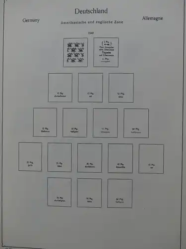 Deutschland Sammlung nach 1945 unterschiedlich besammelt im Kabe Binder #LY288