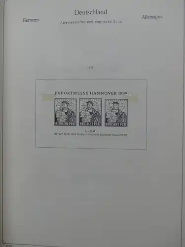 Deutschland Sammlung nach 1945 unterschiedlich besammelt im Kabe Binder #LY288