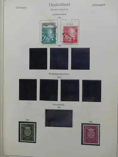 Deutschland Sammlung nach 1945 unterschiedlich besammelt im Kabe Binder #LY288