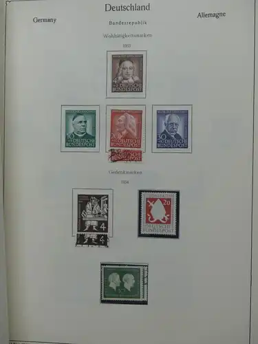 Deutschland Sammlung nach 1945 unterschiedlich besammelt im Kabe Binder #LY288