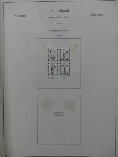 Deutschland Sammlung nach 1945 unterschiedlich besammelt im Kabe Binder #LY288