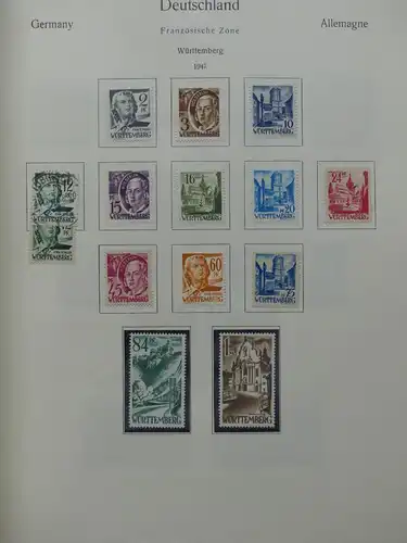 Deutschland Sammlung nach 1945 unterschiedlich besammelt im Kabe Binder #LY288