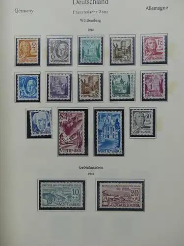 Deutschland Sammlung nach 1945 unterschiedlich besammelt im Kabe Binder #LY288