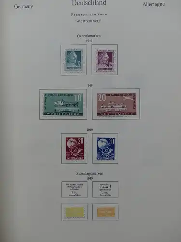 Deutschland Sammlung nach 1945 unterschiedlich besammelt im Kabe Binder #LY288