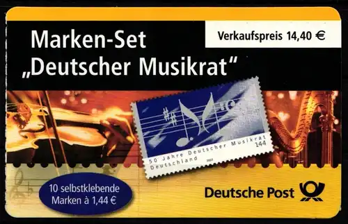 BRD Bund MH 54 gestempelt Markenheftchen #KE021