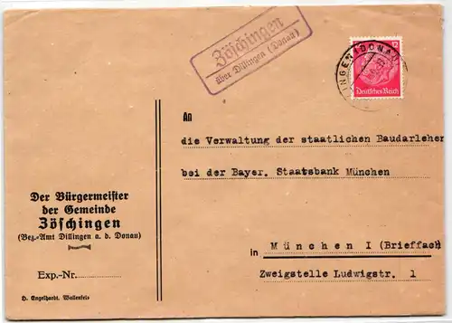 Deutsches Reich 519 auf Brief Poststellenstempel #KD605