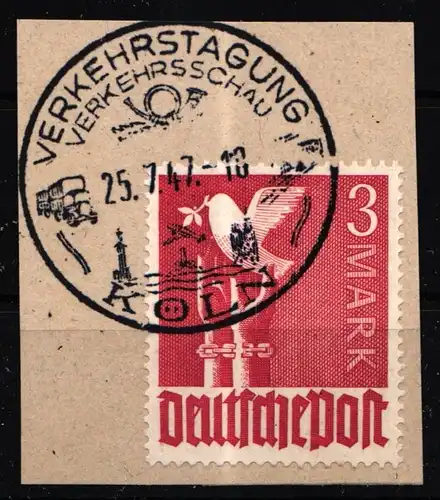 Alliierte Besetzung 961 gestempelt seltener Stempel Verkehrstagung #KD673