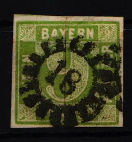 Bayern 5 gestempelt gMR 18 "Augsburg", leichte Mängel #KD746