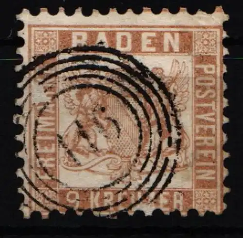 Baden 20 gestempelt N5 116 "Renchen" #KD760