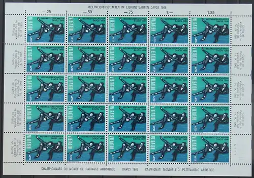 Schweiz 822 postfrisch als Bogen #JY311