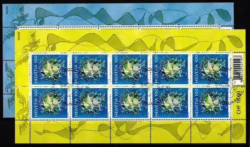 Schweiz 2094-2095 gestempelt als Kleinbogen #JY318