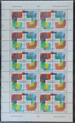 Schweiz 1438-1441 gestempelt als Bogen mit Ersttagsstempel #JY325