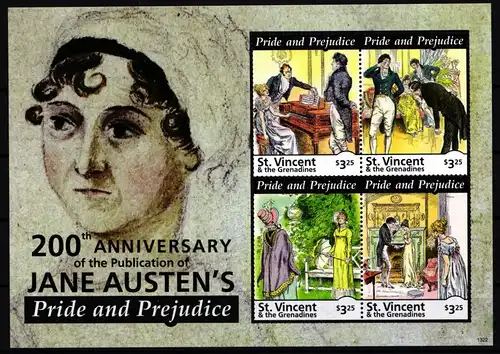 St. Vincent 7183-7186 postfrisch als Kleinbogen #JY180