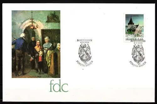 Finnland Alandinseln 37 gestempelt als FDC #JY175