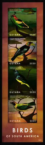 Guyana 8616-8619 postfrisch als Kleinbogen #JY198