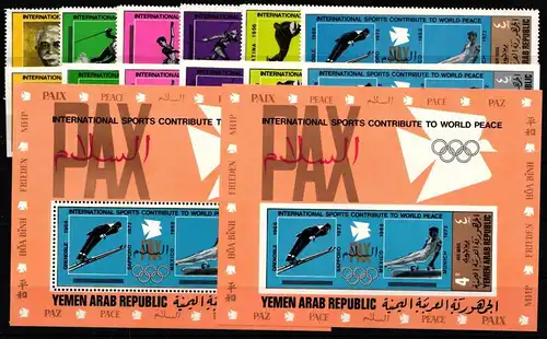 Yemen Lot postfrisch Olympische Spiele #JY233