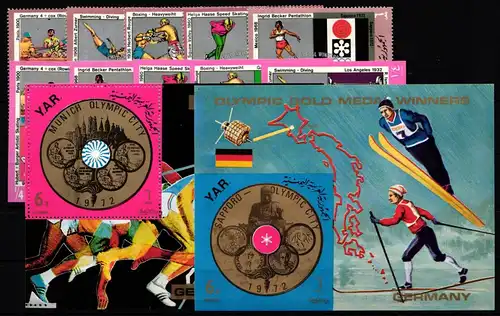 Yemen Lot postfrisch Olympische Spiele #JY232
