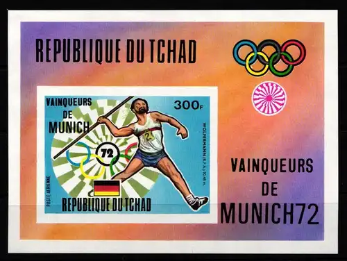 Tschad Block 54B postfrisch Olympische Spiele #JY288
