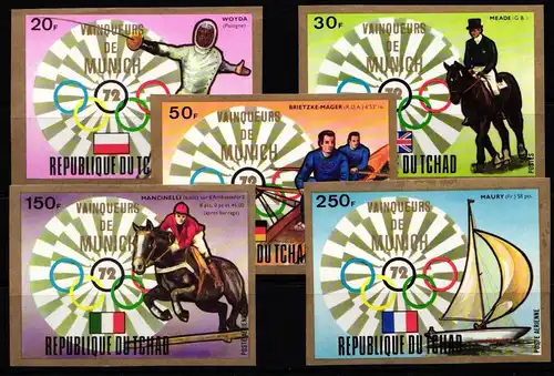 Tschad 641B-645B postfrisch Olympische Spiele #JY296