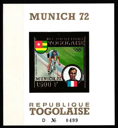 Togo Block 72B postfrisch Olympische Spiele #JY306