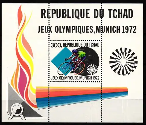 Tschad Block 44 postfrisch Olympische Spiele #KA473