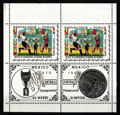 Tschad 409 postfrisch Kleinbogen, Olympische Spiele #KA463