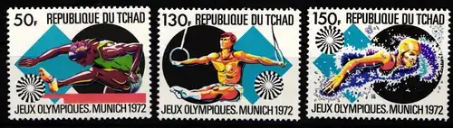 Tschad 550-552 postfrisch Olympische Spiele #KA472