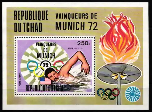 Tschad Block 57A postfrisch Olympische Spiele #KA487