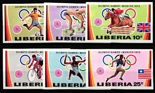 Liberia 526B-531B postfrisch Olympische Spiele #KA497