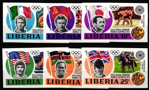 Liberia 855B-860B postfrisch Olympische Spiele #KA500