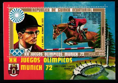 Äquatorialguinea Block 13 postfrisch Olympische Spiele #KA518