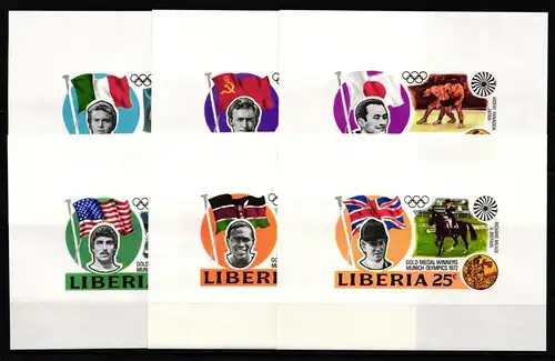 Liberia Block A64-F64 postfrisch Olympische Spiele #KA503