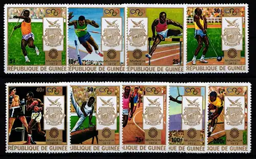 Guinea 640A-648A postfrisch Olympische Spiele #KA536