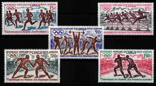 Kongo (Brazzaville) 318-322 postfrisch Olympische Spiele #KA570
