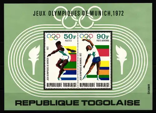 Togo Block 65 postfrisch Olympische Spiele #KA550