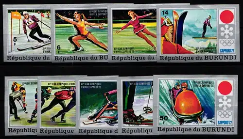 Burundi 844B-852B postfrisch Olympische Spiele #KA591