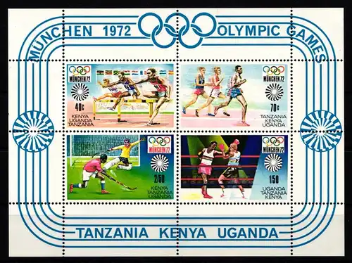 Uganda Block 2 postfrisch Olympische Spiele #KA593