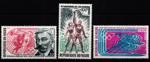 Niger 291-293 postfrisch Olympische Spiele #KA585