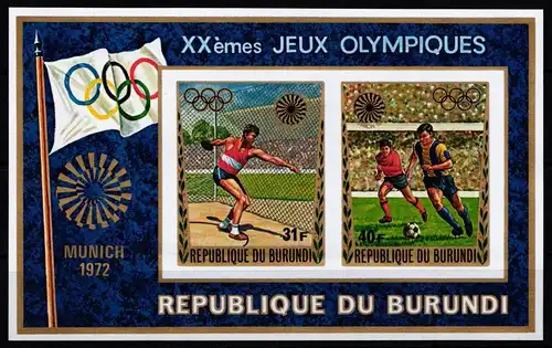 Burundi Block 61B postfrisch Olympische Spiele #KA587