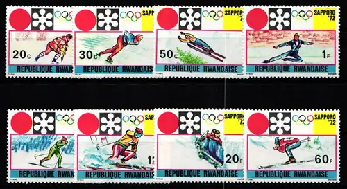 Uganda 479A-486A postfrisch Olympische Spiele #KA595