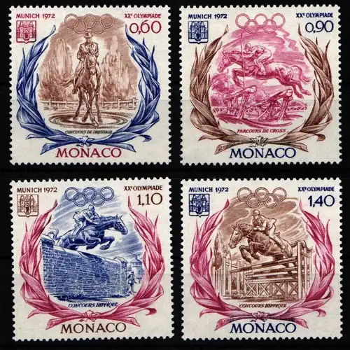 Monaco 1045-1048 postfrisch Olympische Spiele #KA630
