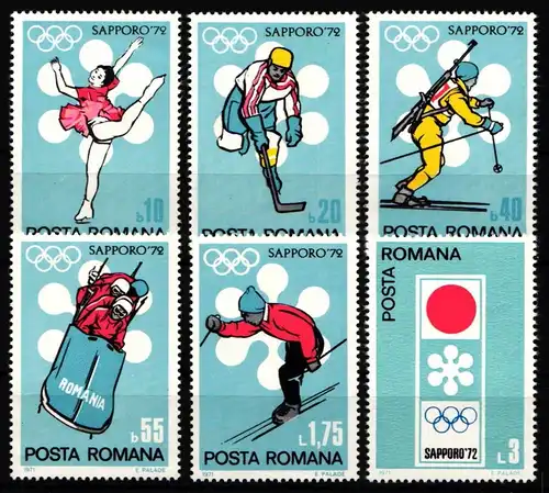 Rumänien 2984-2989 postfrisch Olympische Spiele #KA636