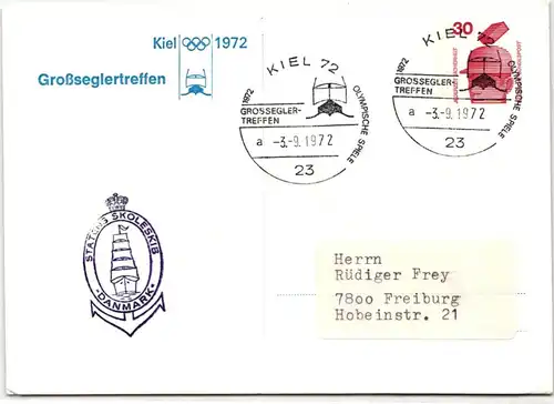 BRD Bund 698 auf Brief Olympiade 1972 #JX473