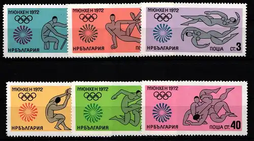 Bulgarien 2172-2177 postfrisch Olympische Spiele #KA677