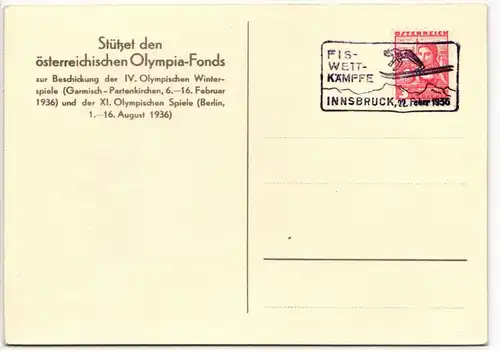 Österreich 568 auf Postkarte Olympiade #JX500