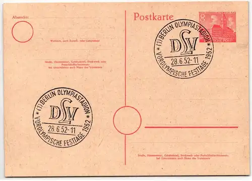 Berlin P 4 als Ganzsache ungelaufen #JX722